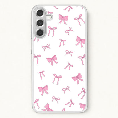 Coquette Variety Pink Bows Pattern Phone Case for Galaxy A37