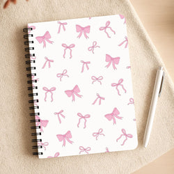 Coquette Variety Pink Bows Pattern Notepad