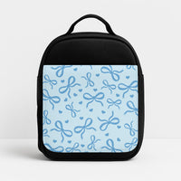 Coquette Bows And Hearts Navy Blue Lunchbox