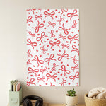 Coquette Bows And Hearts Red Poster