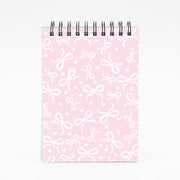 Coquette Bows And Hearts Baby Pink Notebook 4