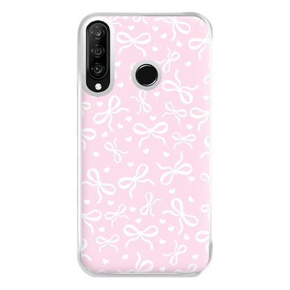 Coquette Bows And Hearts Baby Pink Phone Case for Huawei P30 Lite