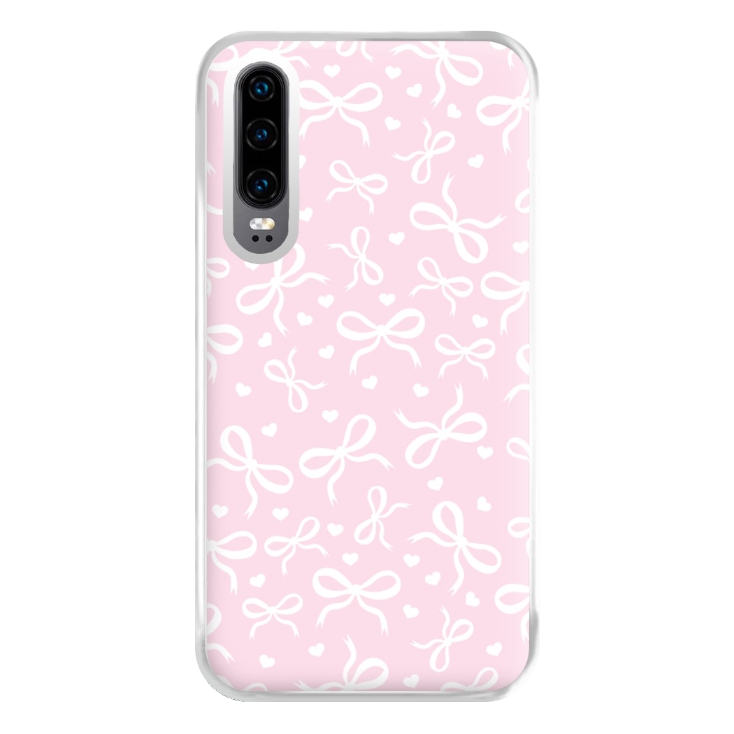 Coquette Bows And Hearts Baby Pink Phone Case for Huawei P30