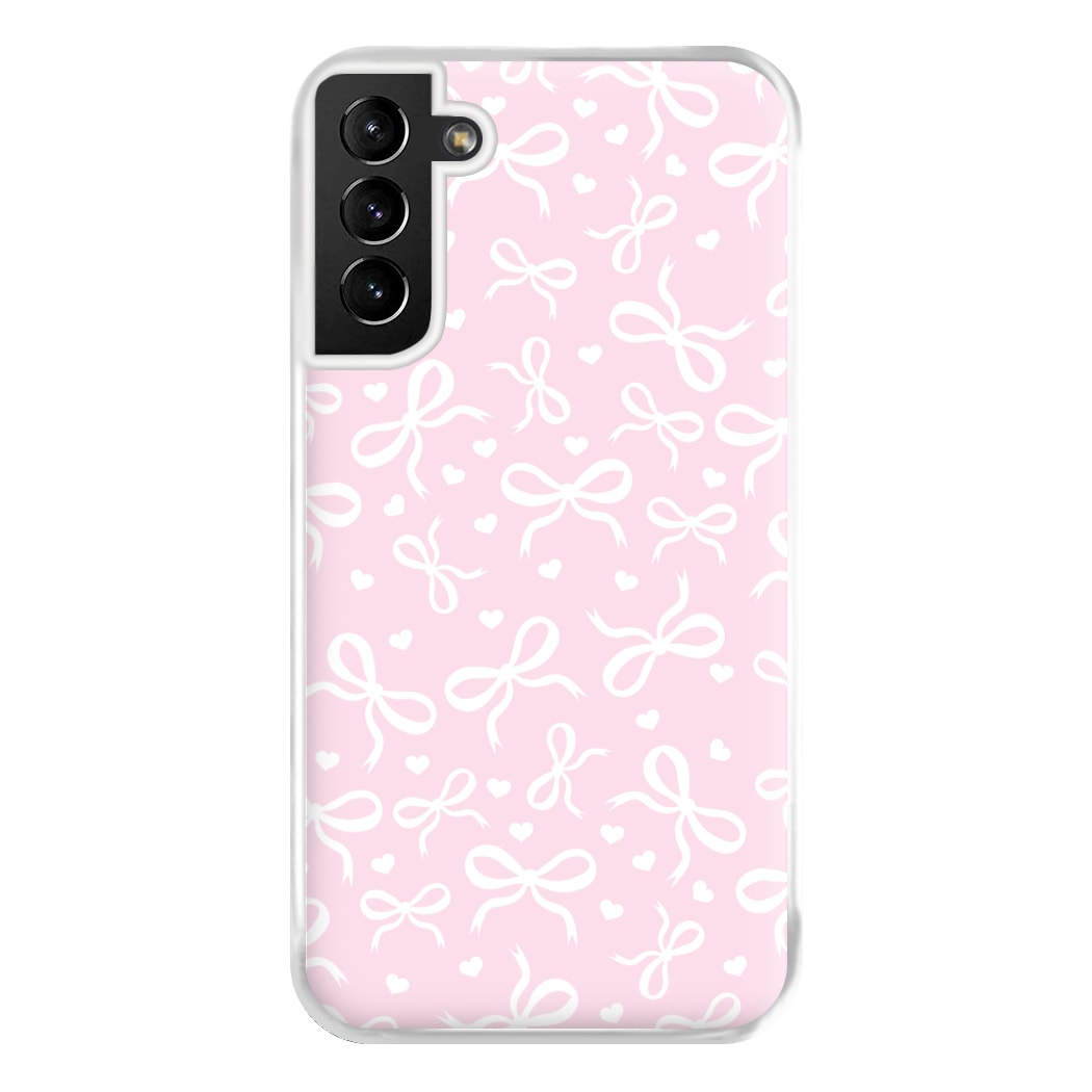 Coquette Bows And Hearts Baby Pink Phone Case for Galaxy S21 Plus