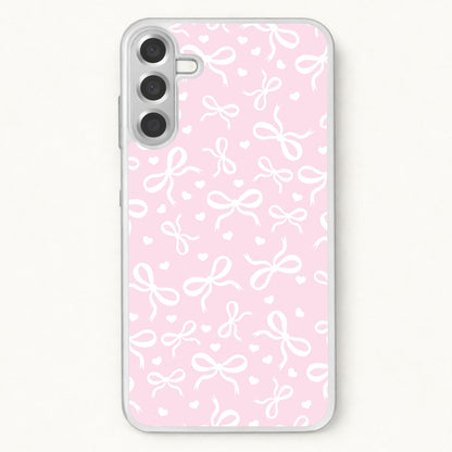 Coquette Bows And Hearts Baby Pink Phone Case for Galaxy A17