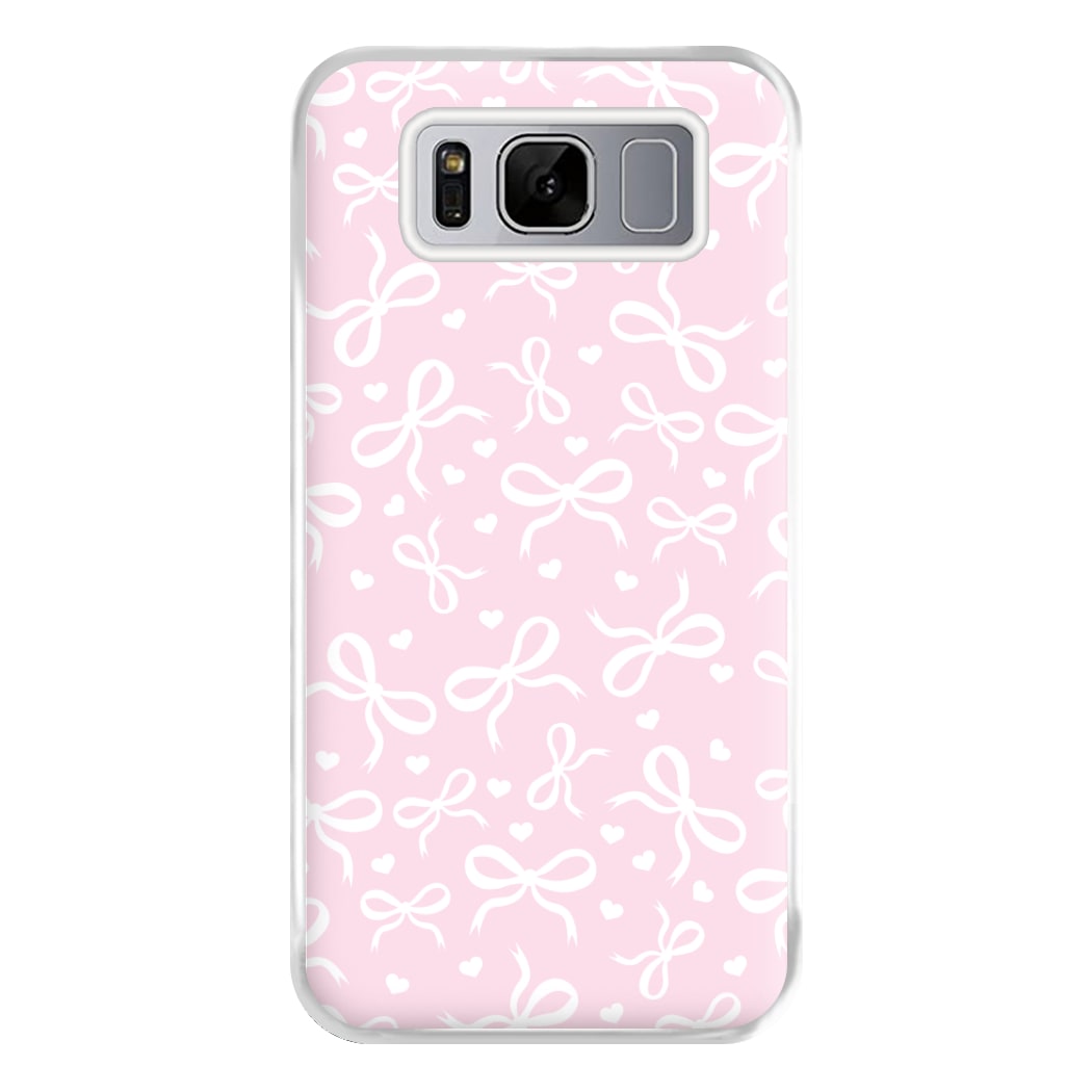 Coquette Bows And Hearts Baby Pink Phone Case for Galaxy S8 Plus