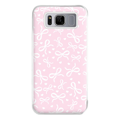 Coquette Bows And Hearts Baby Pink Phone Case for Galaxy S8 Plus