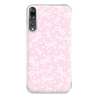 Coquette Bows And Hearts Baby Pink Phone Case for Huawei P20 Pro