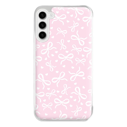 Coquette Bows And Hearts Baby Pink Phone Case for Galaxy S23FE