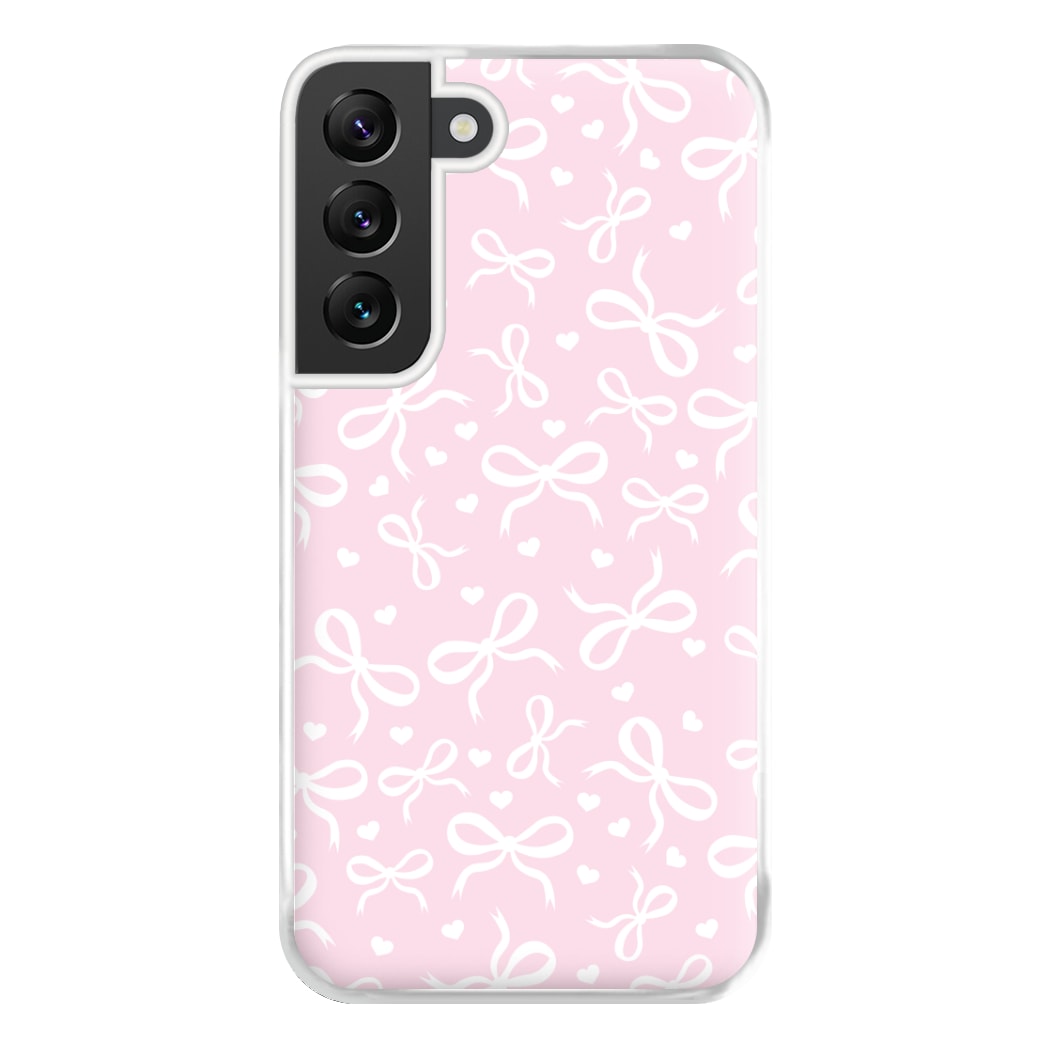 Coquette Bows And Hearts Baby Pink Phone Case for Galaxy S22 Plus