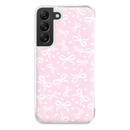 Coquette Bows And Hearts Baby Pink Phone Case for Galaxy S22 Plus