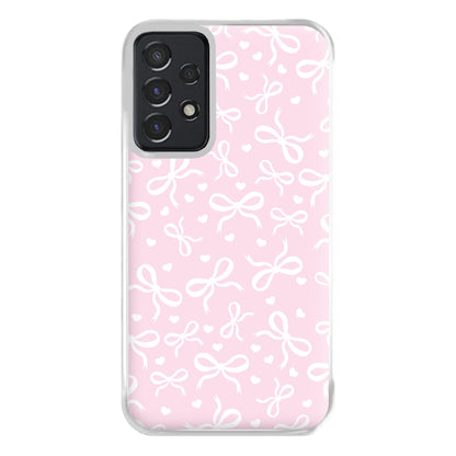 Coquette Bows And Hearts Baby Pink Phone Case for Galaxy A52 / A52s