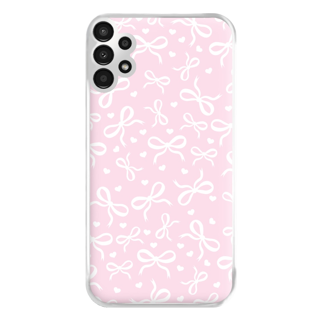 Coquette Bows And Hearts Baby Pink Phone Case for Galaxy A13