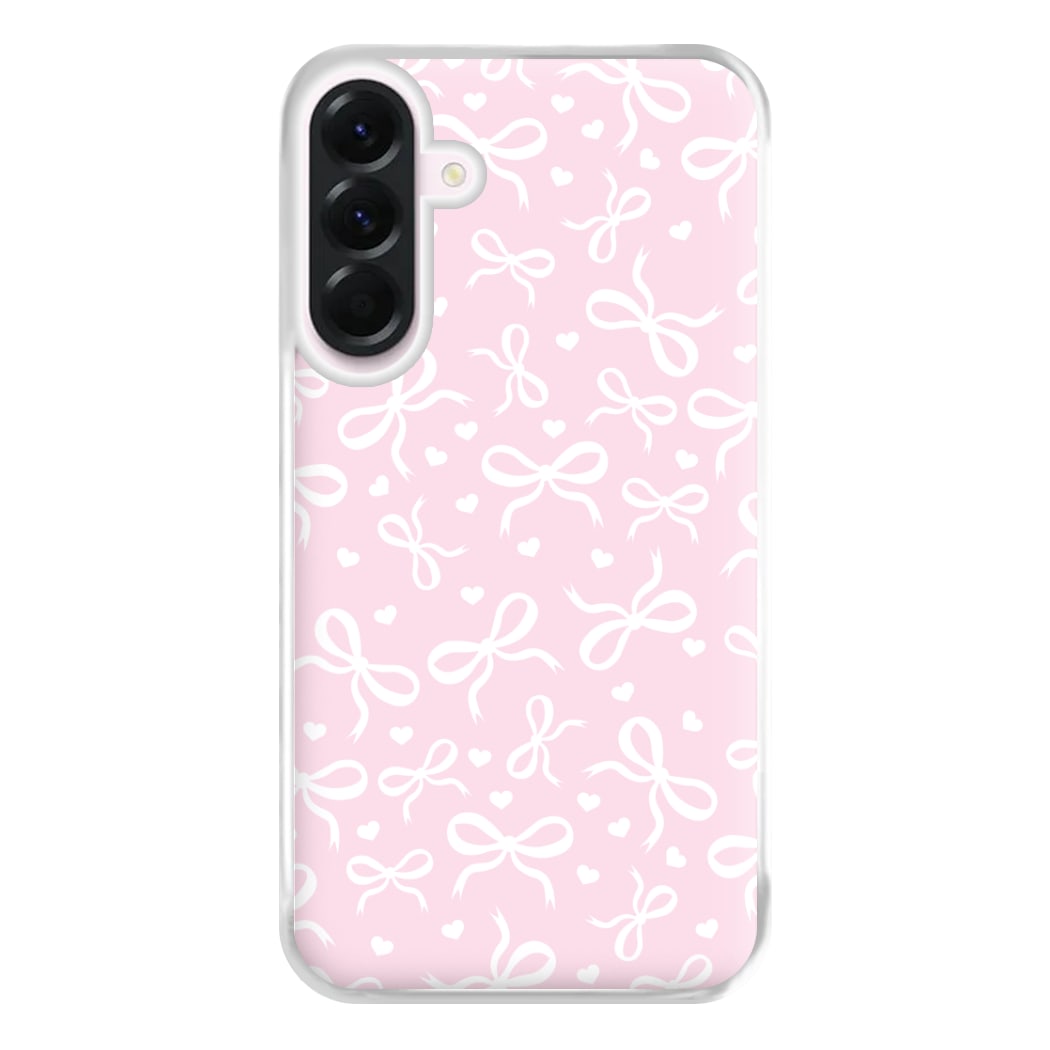 Coquette Bows And Hearts Baby Pink Phone Case for Galaxy A36