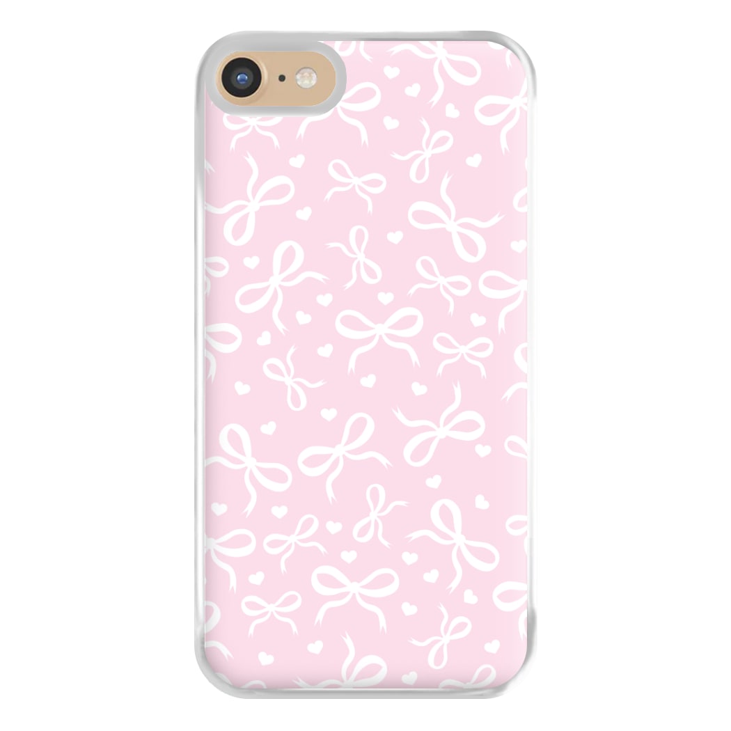 Coquette Bows And Hearts Baby Pink Phone Case for iPhone 6 / 7 / 8 / SE