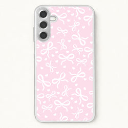 Coquette Bows And Hearts Baby Pink Phone Case for Galaxy A57
