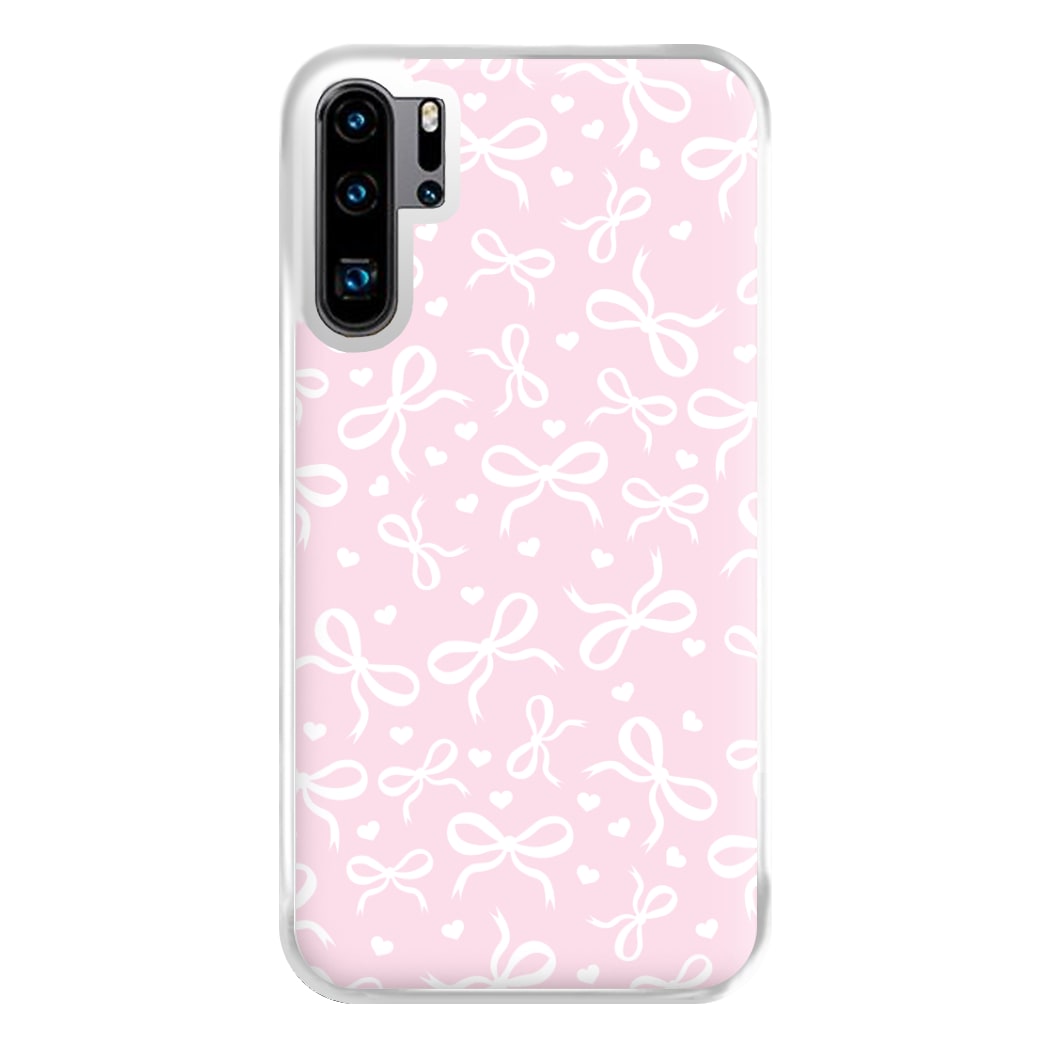 Coquette Bows And Hearts Baby Pink Phone Case for Huawei P30 Pro
