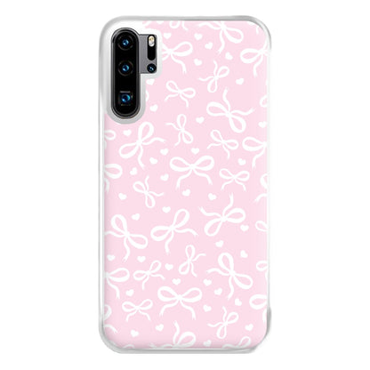 Coquette Bows And Hearts Baby Pink Phone Case for Huawei P30 Pro