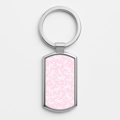 Coquette Bows And Hearts Baby Pink Luxury Keyring
