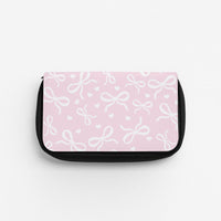 Coquette Bows And Hearts Baby Pink Pencil Case