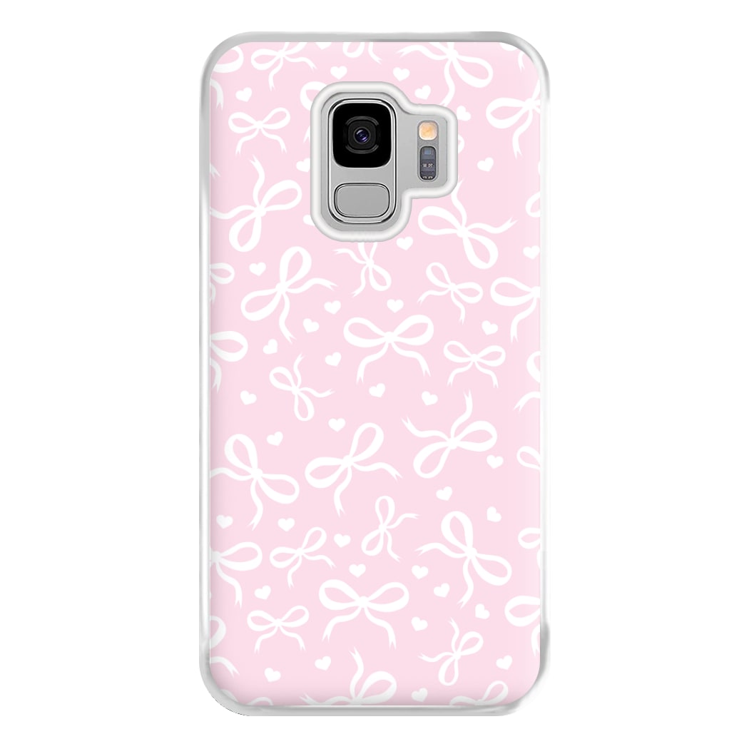Coquette Bows And Hearts Baby Pink Phone Case for Galaxy S9 Plus