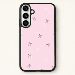 Coquette Mini Bows Pattern Pink Phone Case for Galaxy S26