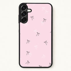 Coquette Mini Bows Pattern Pink Phone Case for Galaxy A17