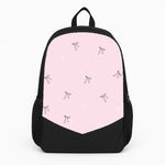 Coquette Mini Bows Pattern Pink Large Backpack