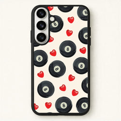 8-Balls And Hearts Pattern Phone Case for Galaxy S26