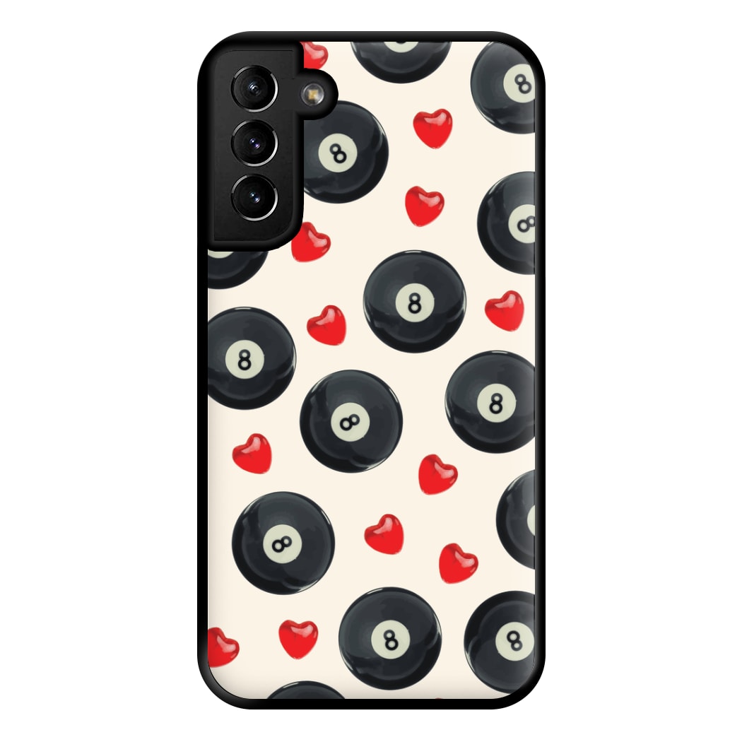 8-Balls And Hearts Pattern Phone Case for Galaxy S21 Plus