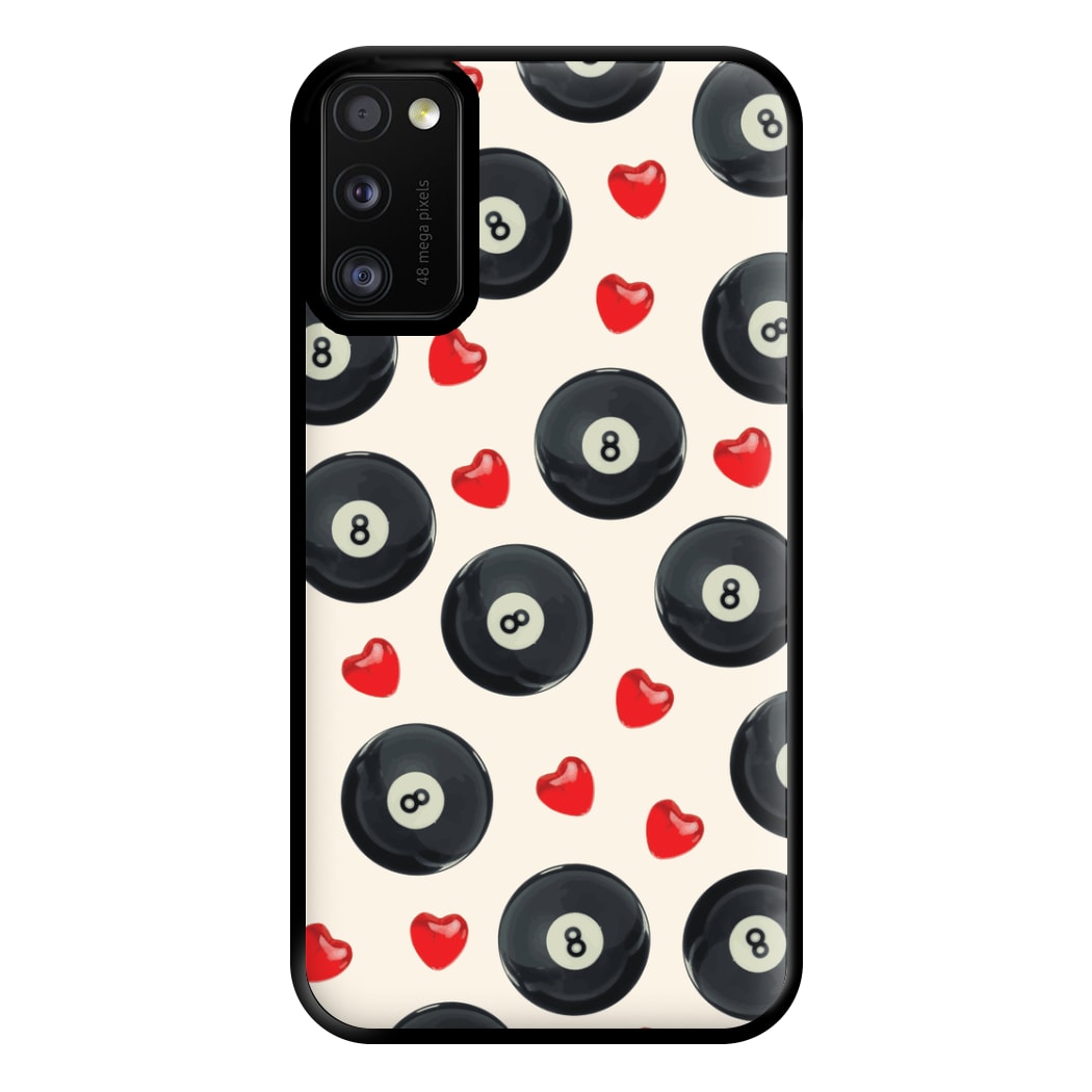 8-Balls And Hearts Pattern Phone Case for Galaxy A41