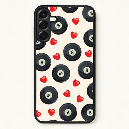 8-Balls And Hearts Pattern Phone Case for Galaxy A57