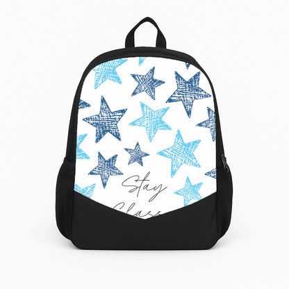 Stay Classy Blue Stars Pattern Backpack