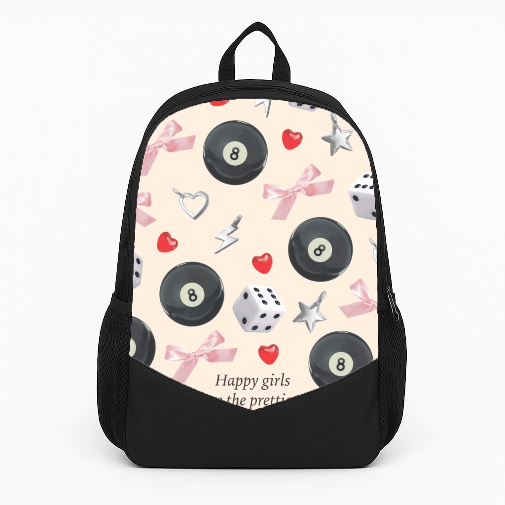 Happy Girls Are The Prettiest Pattern Backpack
