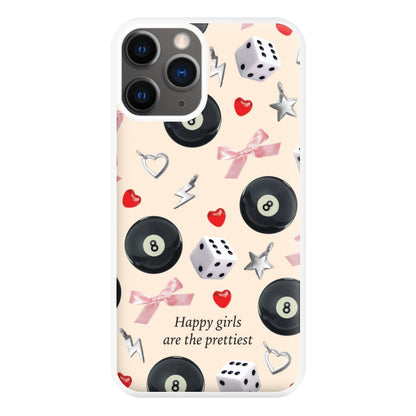 Happy Girls Are The Prettiest Pattern Phone Case for iPhone 12 Pro Max