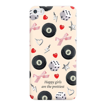 Happy Girls Are The Prettiest Pattern Phone Case for iPhone 5 / 5s / SE 2016