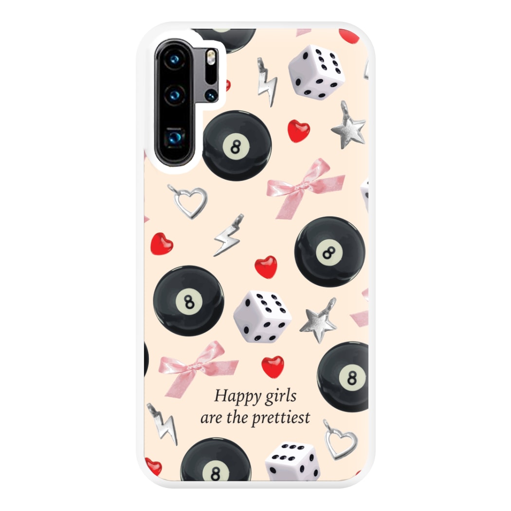 Happy Girls Are The Prettiest Pattern Phone Case for Huawei P30 Pro