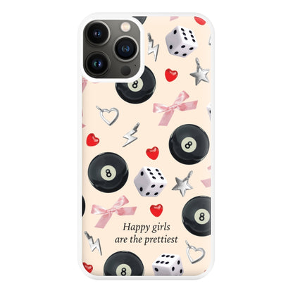 Happy Girls Are The Prettiest Pattern Phone Case for iPhone 11 Pro Max