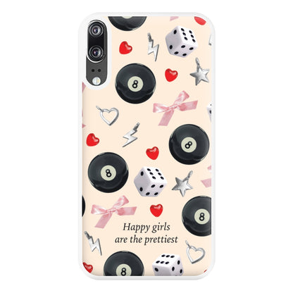 Happy Girls Are The Prettiest Pattern Phone Case for Huawei P20