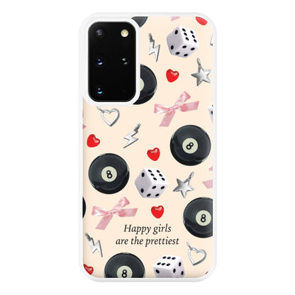 Happy Girls Are The Prettiest Pattern Phone Case for Galaxy S20 Plus