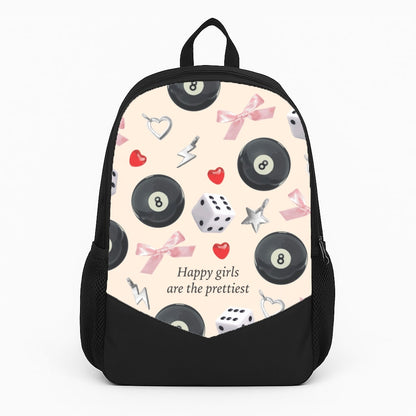 Happy Girls Are The Prettiest Pattern Backpack