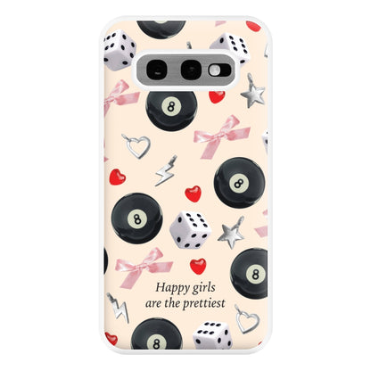 Happy Girls Are The Prettiest Pattern Phone Case for Galaxy S10e