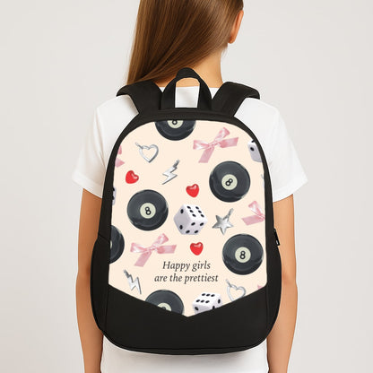 Happy Girls Are The Prettiest Pattern Backpack