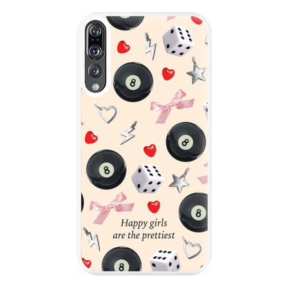 Happy Girls Are The Prettiest Pattern Phone Case for Huawei P20 Pro