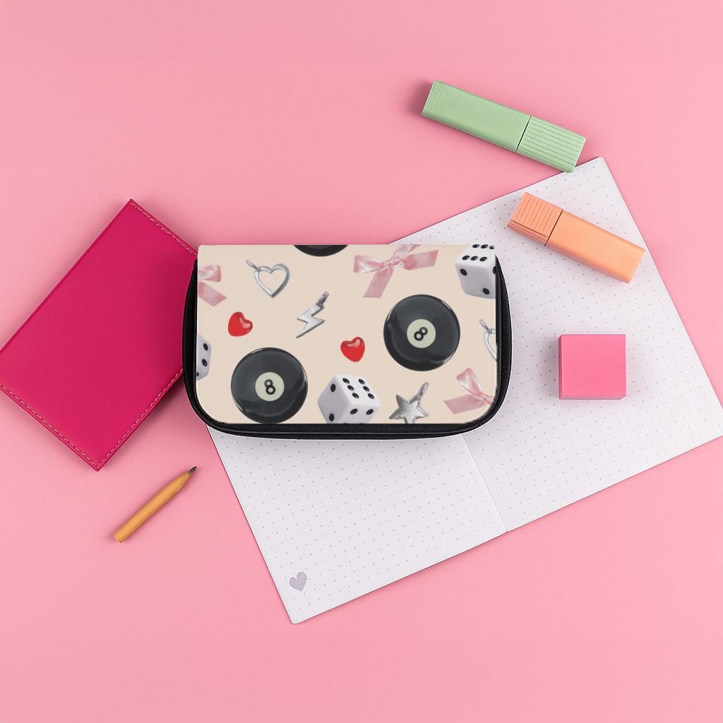 Happy Girls Are The Prettiest Pattern Pencil Case