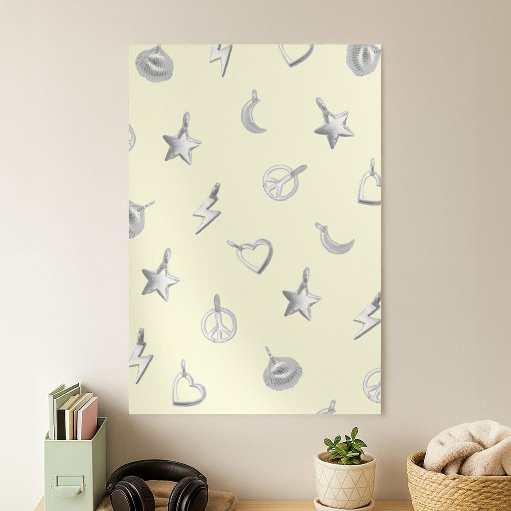 Bracelet Charms Pattern Poster