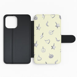 Bracelet Charms Pattern Flip Phone Case