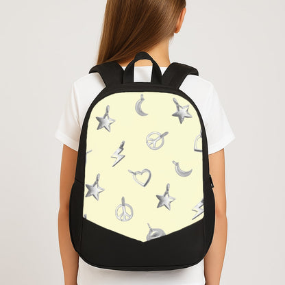 Bracelet Charms Pattern Large School Bag