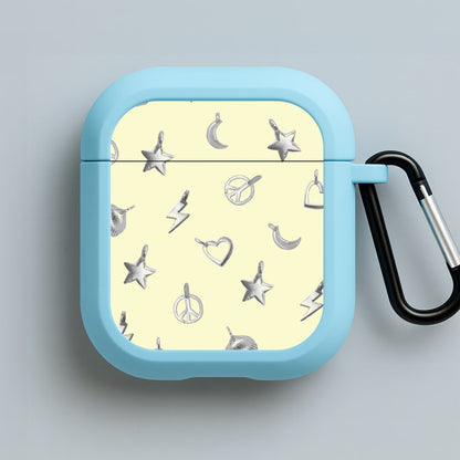 Bracelet Charms Pattern Blue AirPods Case