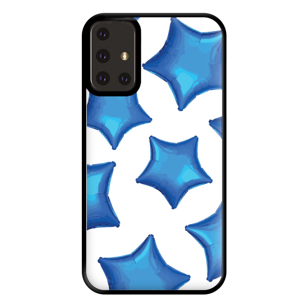 Blue Star Balloons Pattern Phone Case for Galaxy A71